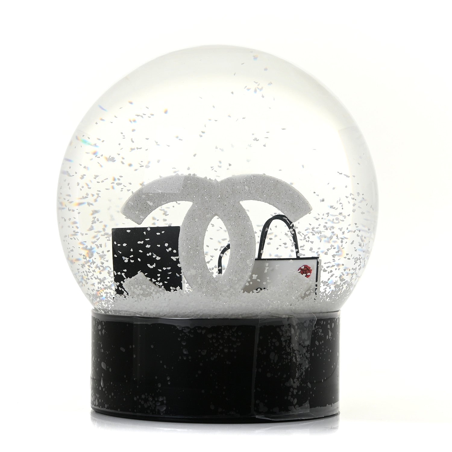 Chanel Glass CC Shopping Bag Snow Globe 5 of 6