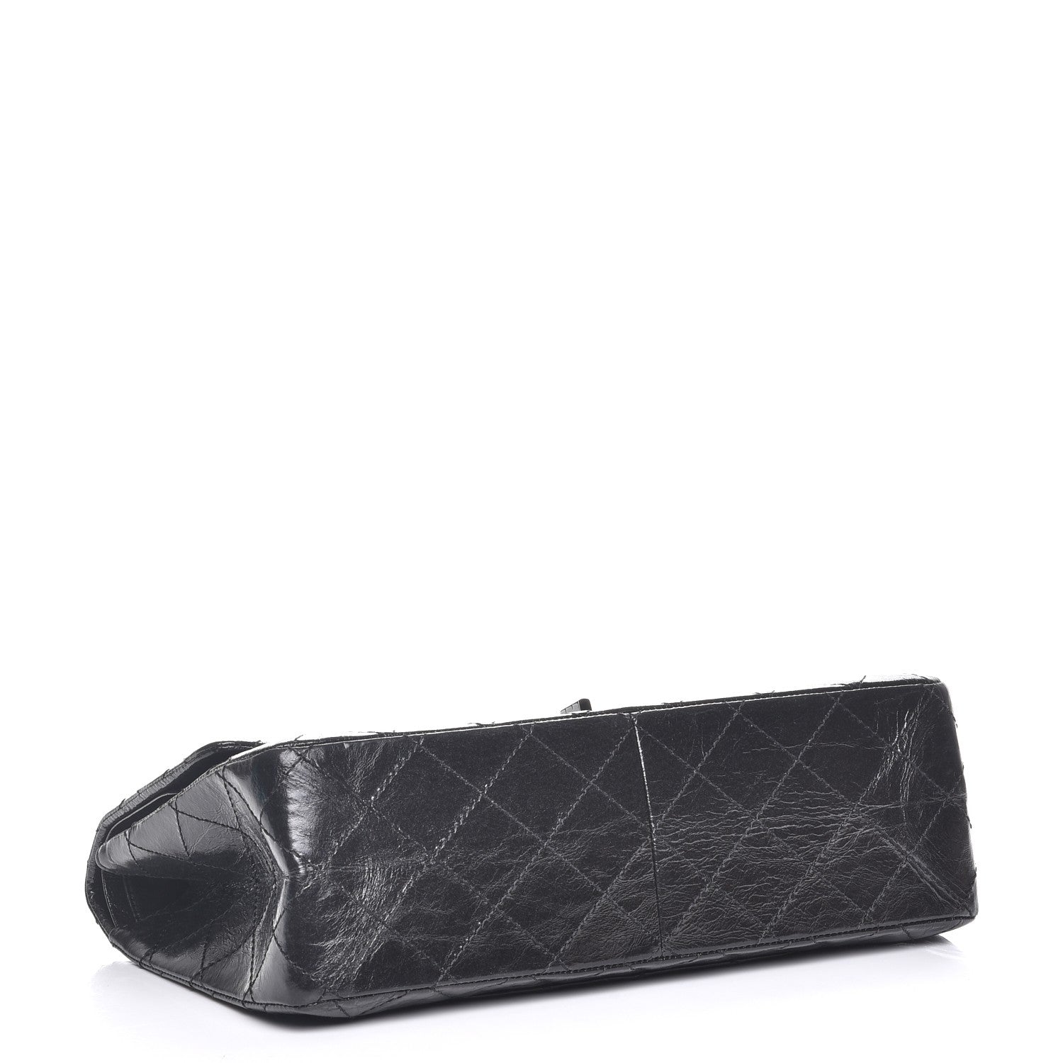 Chanel Shiny Aged Calfskin Quilted 2.55 Reissue 227 Flap So Black 5 of 8