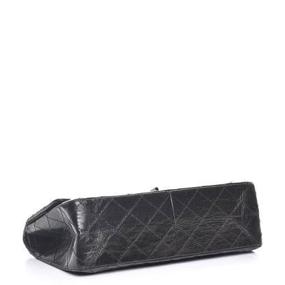 Chanel Shiny Aged Calfskin Quilted 2.55 Reissue 227 Flap So Black 5 of 8