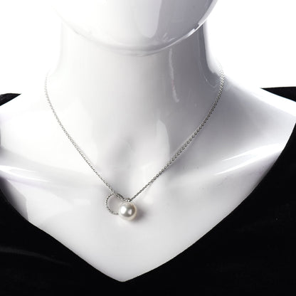 Mikimoto Platinum Diamond Pearl 12mm Necklace 2 of 4