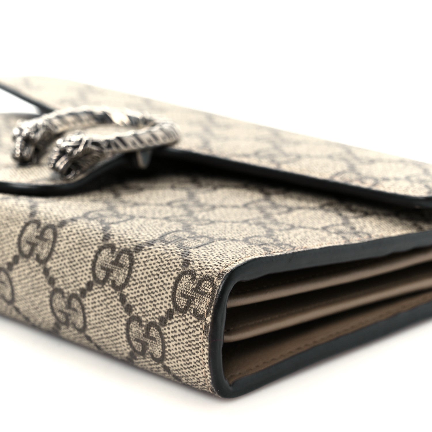 Gucci GG Supreme Monogram Mini Dionysus Chain Wallet Beige Taupe 10 of 10