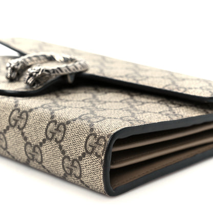 Gucci GG Supreme Monogram Mini Dionysus Chain Wallet Beige Taupe 10 of 10