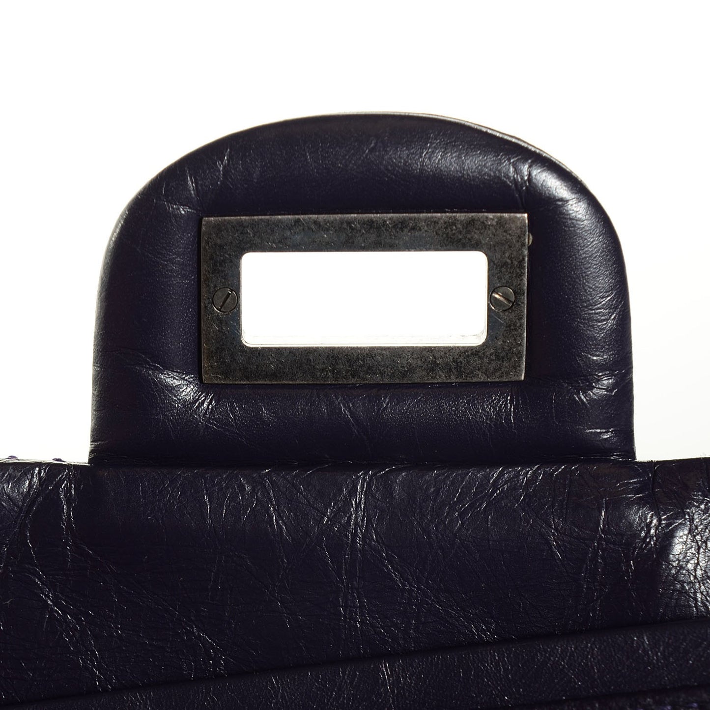 Aged Calfskin 2.55 Reissue 227 Flap Dark Purple