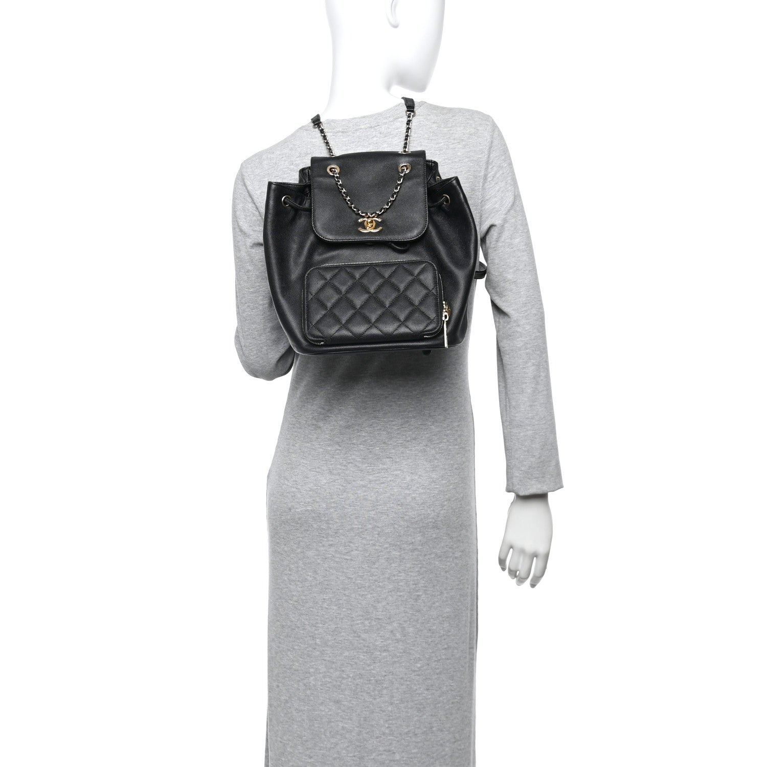 Chanel Caviar Quilted Business Affinity Backpack Black 2 of 11