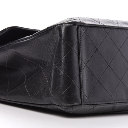 Chanel Lambskin Quilted XL Jumbo Single Flap Black 19 of 20