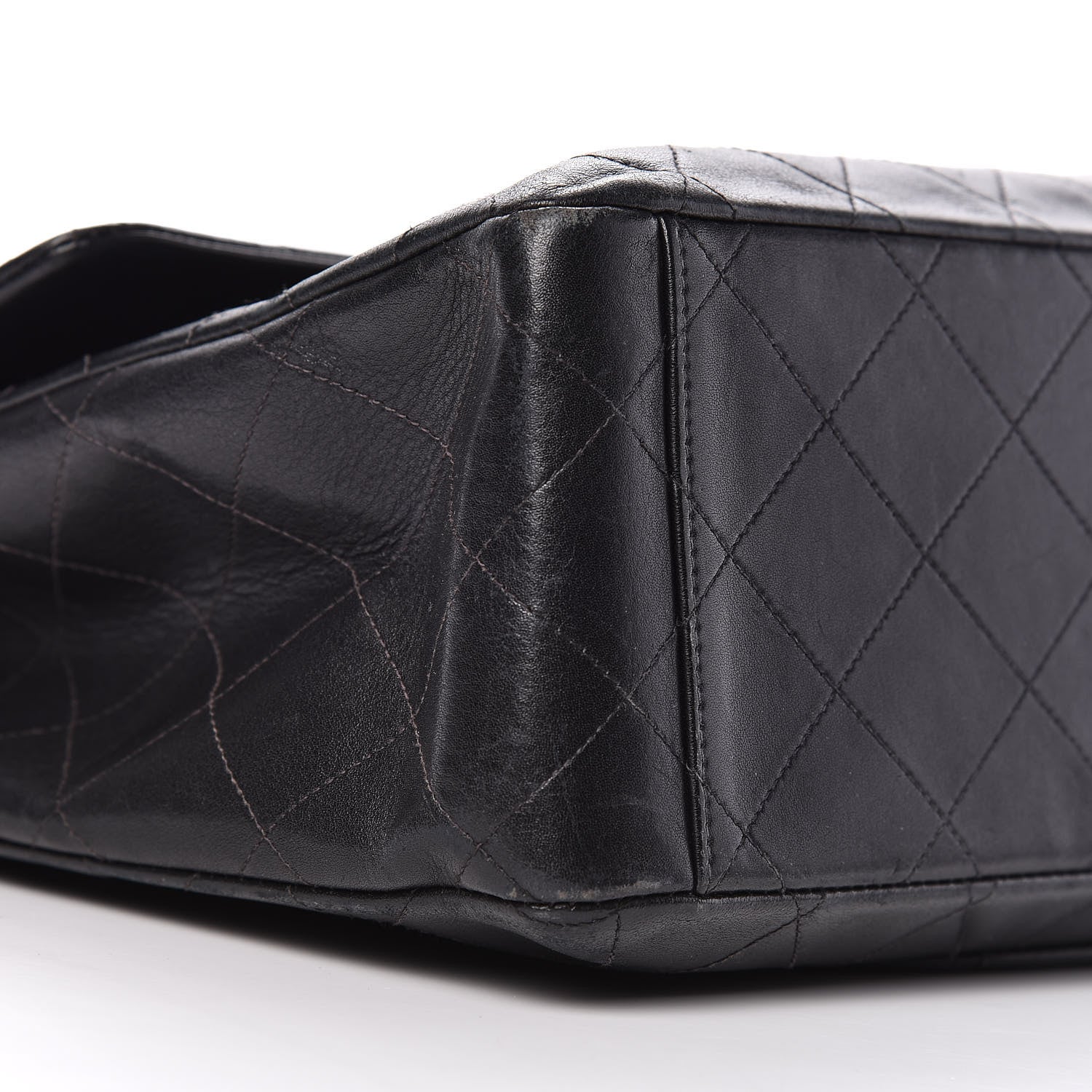 Chanel Lambskin Quilted XL Jumbo Single Flap Black 19 of 20