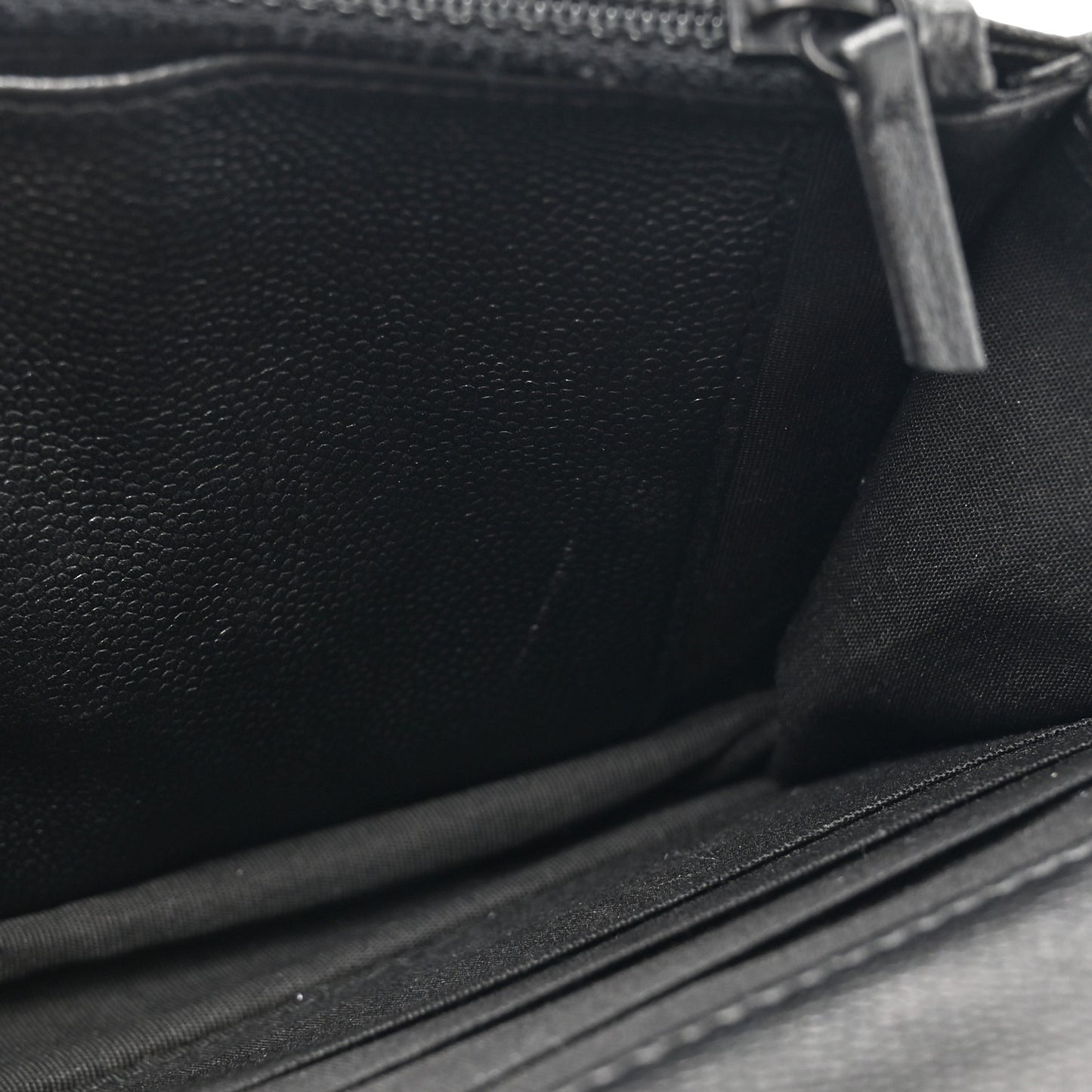 Caviar Quilted Boy Wallet On Chain WOC So Black