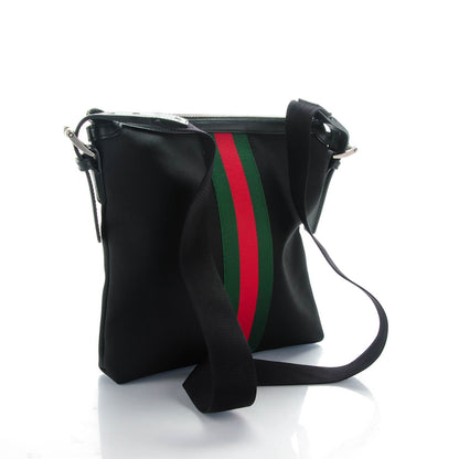 Gucci Techno Canvas Web Messenger Bag Black 3 of 7