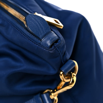Prada Tessuto Nylon Saffiano Tote Bluette 15 of 19