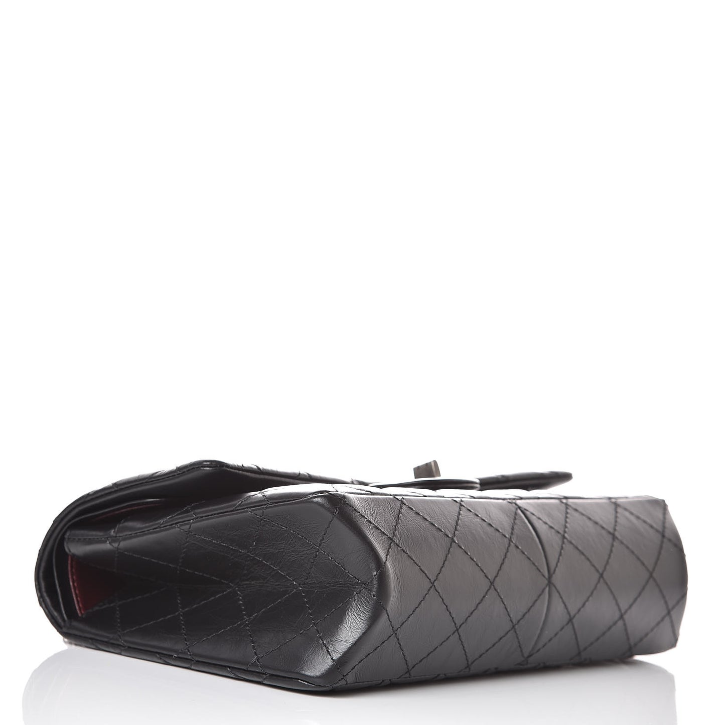 Aged Calfskin Quilted 2.55 Reissue 226 Flap Black