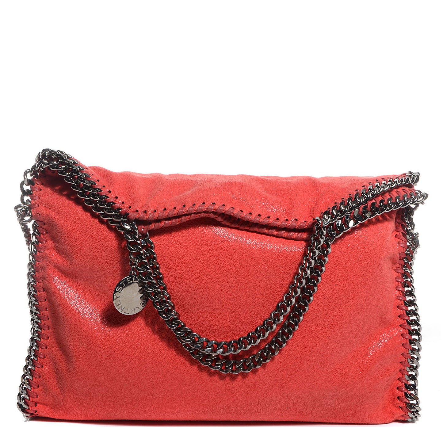 Faux Leather Shaggy Deer Small Falabella Flame