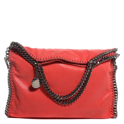 Stella McCartney Faux Leather Shaggy Deer Small Falabella Flame 1 of 9