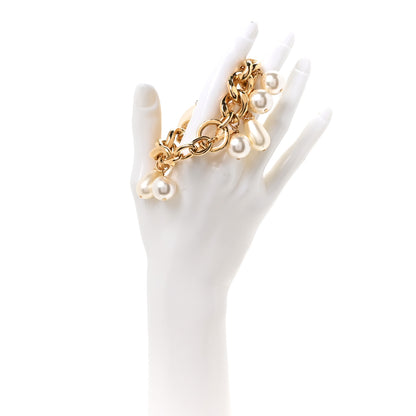 Chanel Pearl CC Chain Bracelet Gold 2 of 4