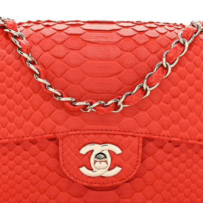 Chanel Snakeskin Mini Rectangular Flap Red 8 of 10