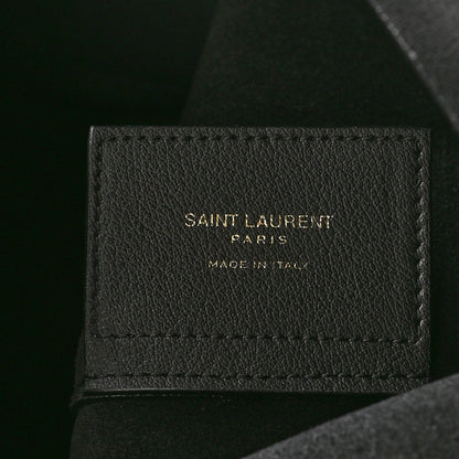 Saint Laurent Calfskin Large Shopping Tote Black 7 of 12