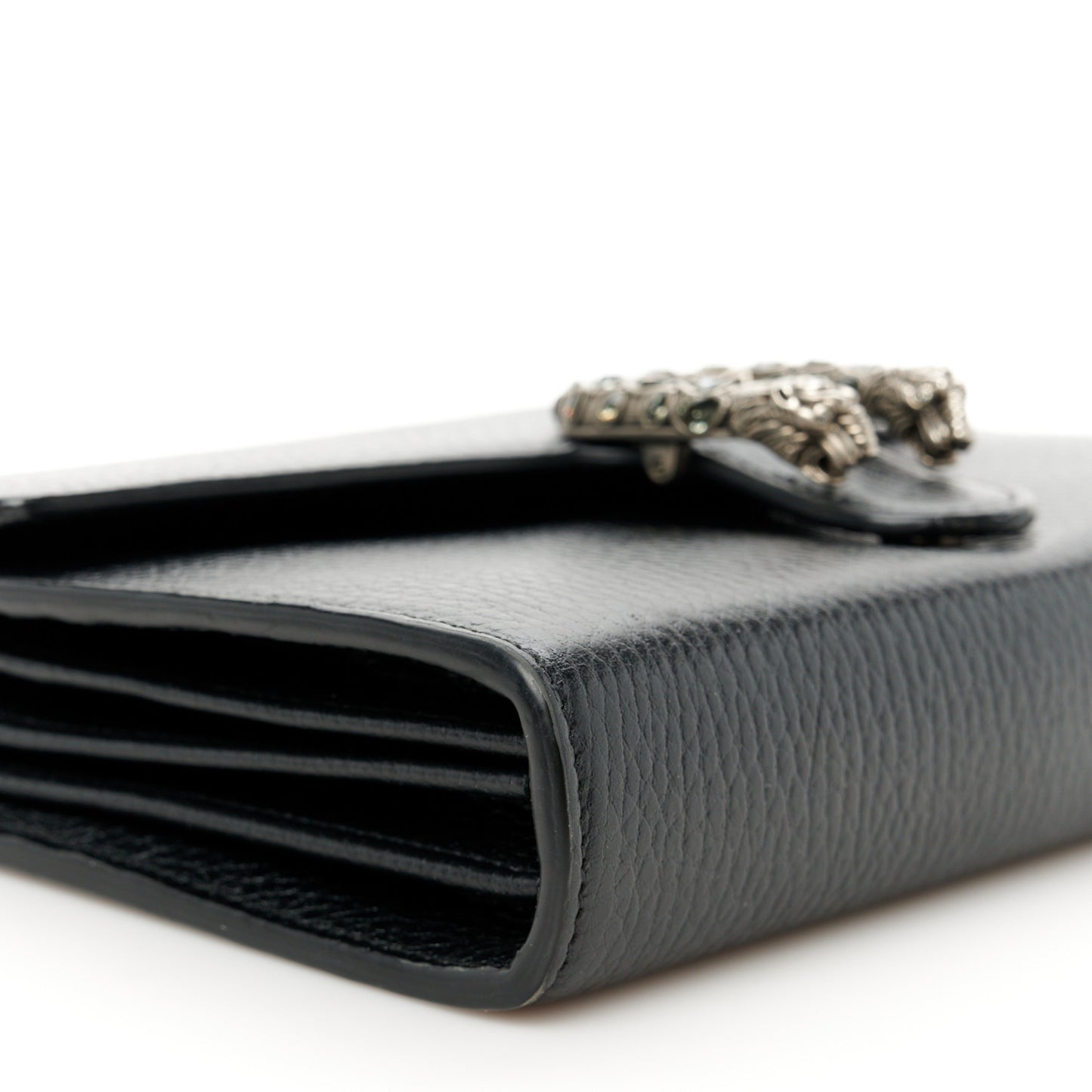 Calfskin Mini Dionysus Chain Wallet Black