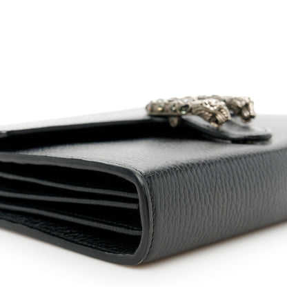Gucci Calfskin Mini Dionysus Chain Wallet Black 9 of 10