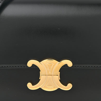 Celine Shiny Calfskin Medium Triomphe Black 9 of 11