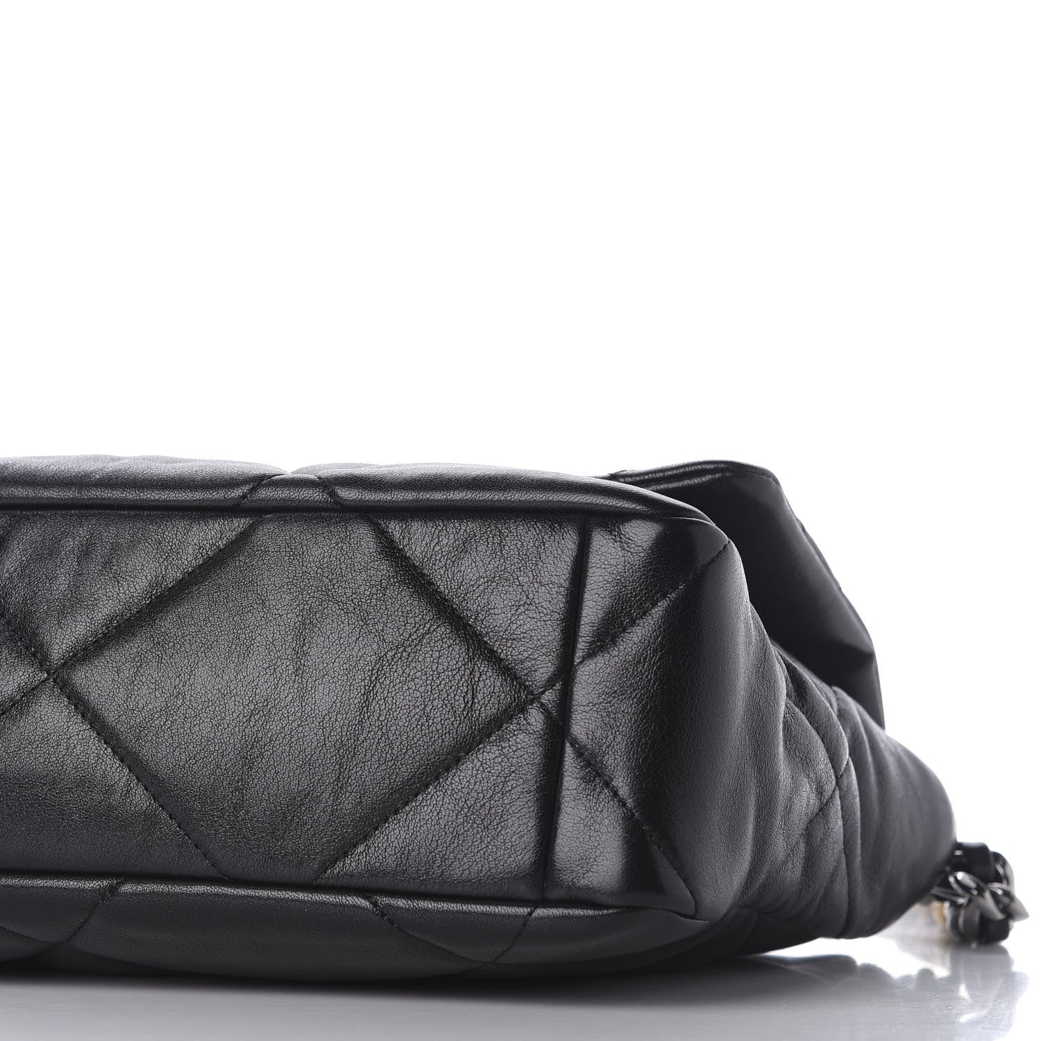 Chanel Lambskin Quilted Large 19 Flap Black 8 of 10