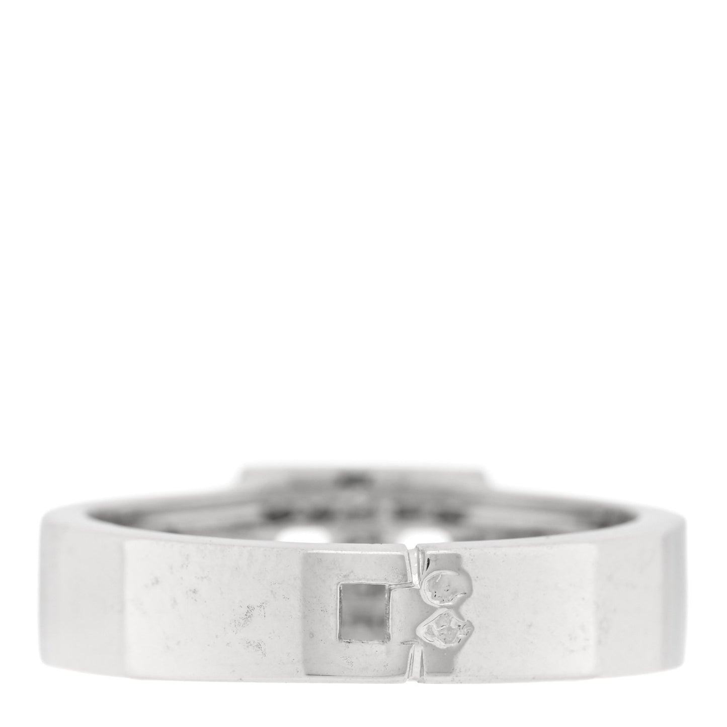 18K White Gold Diamond H Ring 53 6.5