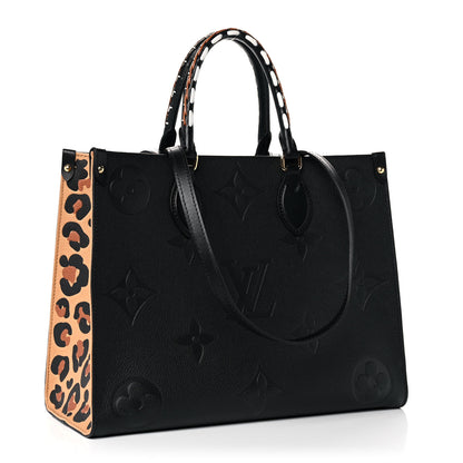 Louis Vuitton Empreinte Monogram Giant Wild At Heart Onthego MM Black 2 of 8