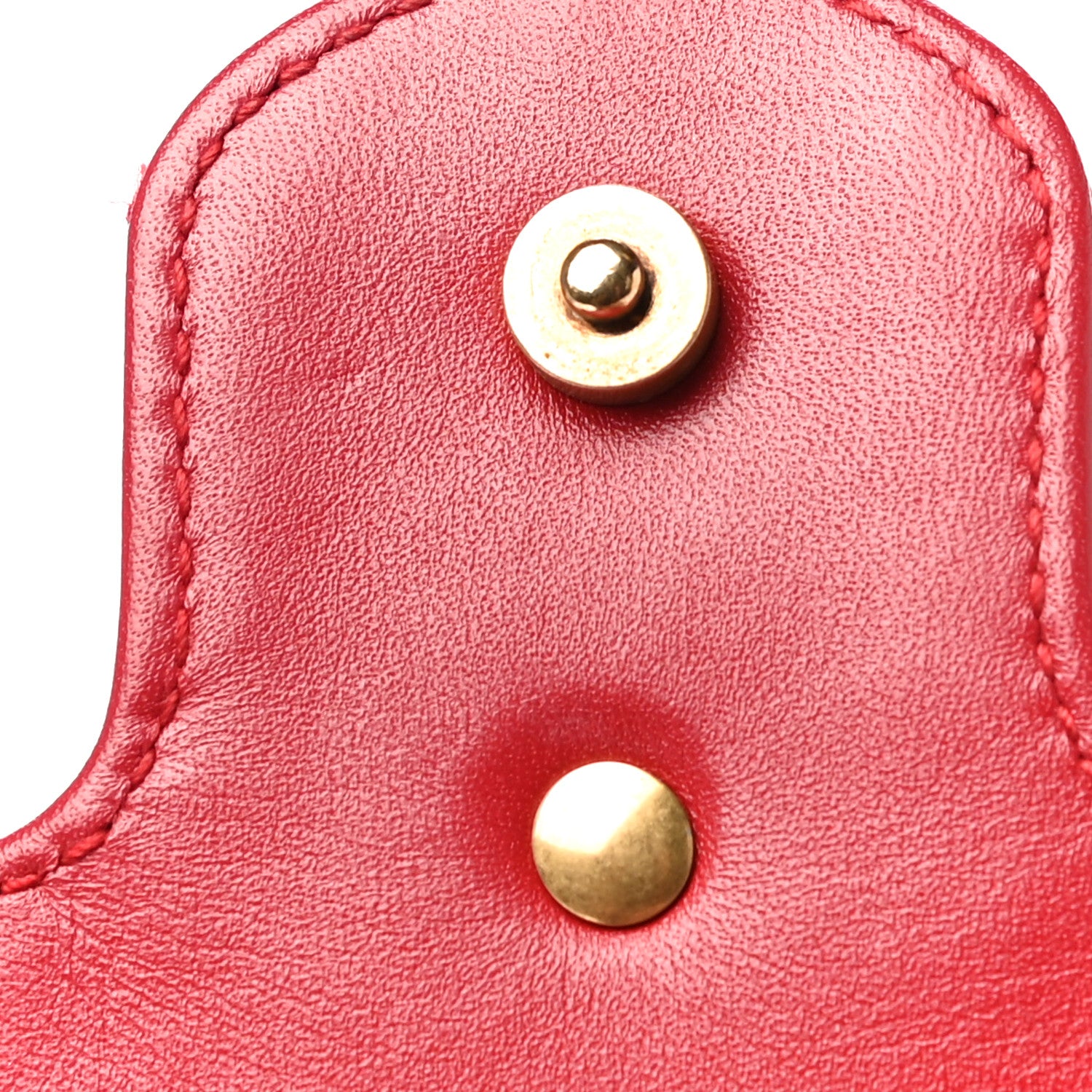 Gucci Calfskin Matelasse Super Mini GG Marmont Shoulder Bag Hibiscus Red 13 of 19