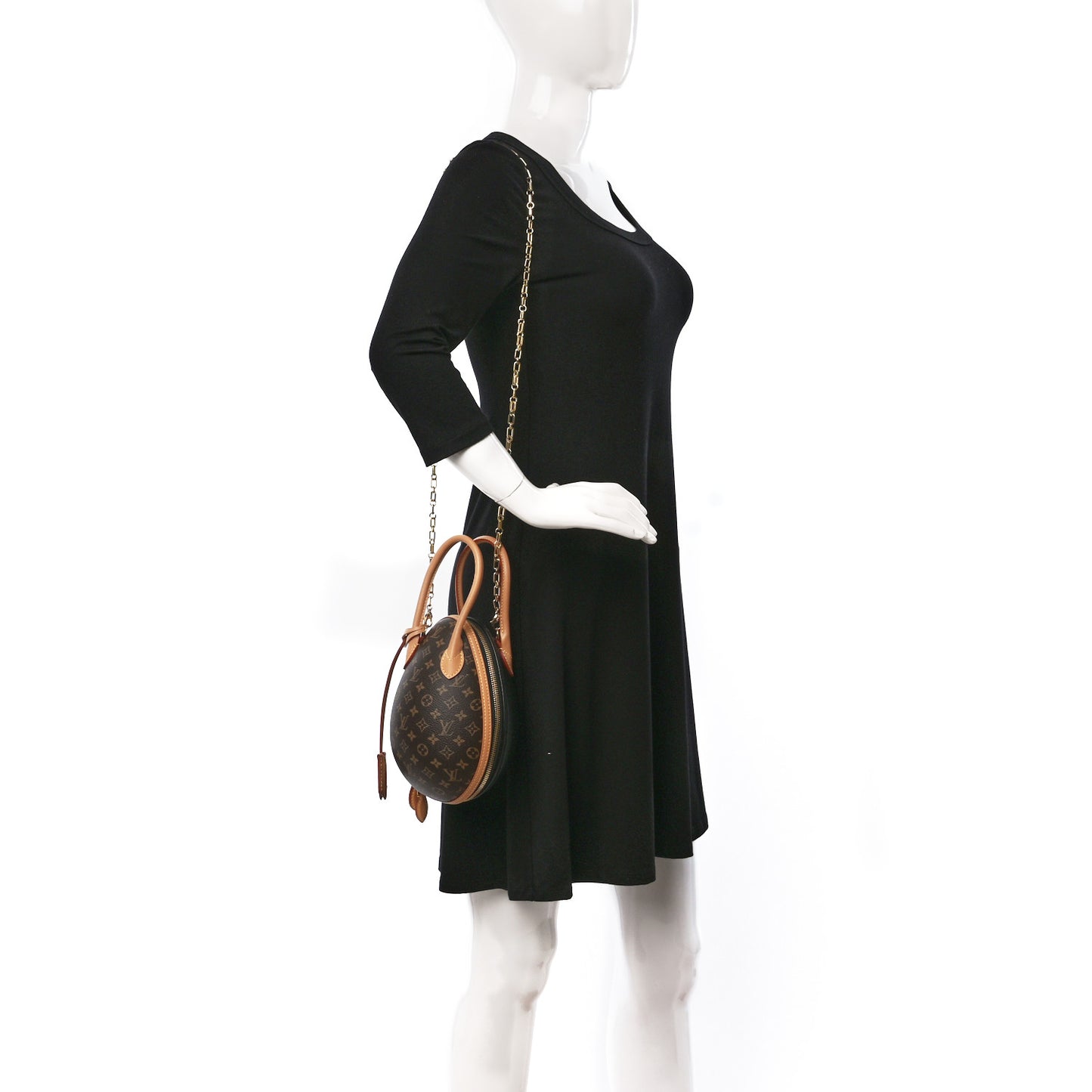 Monogram Egg Bag Black