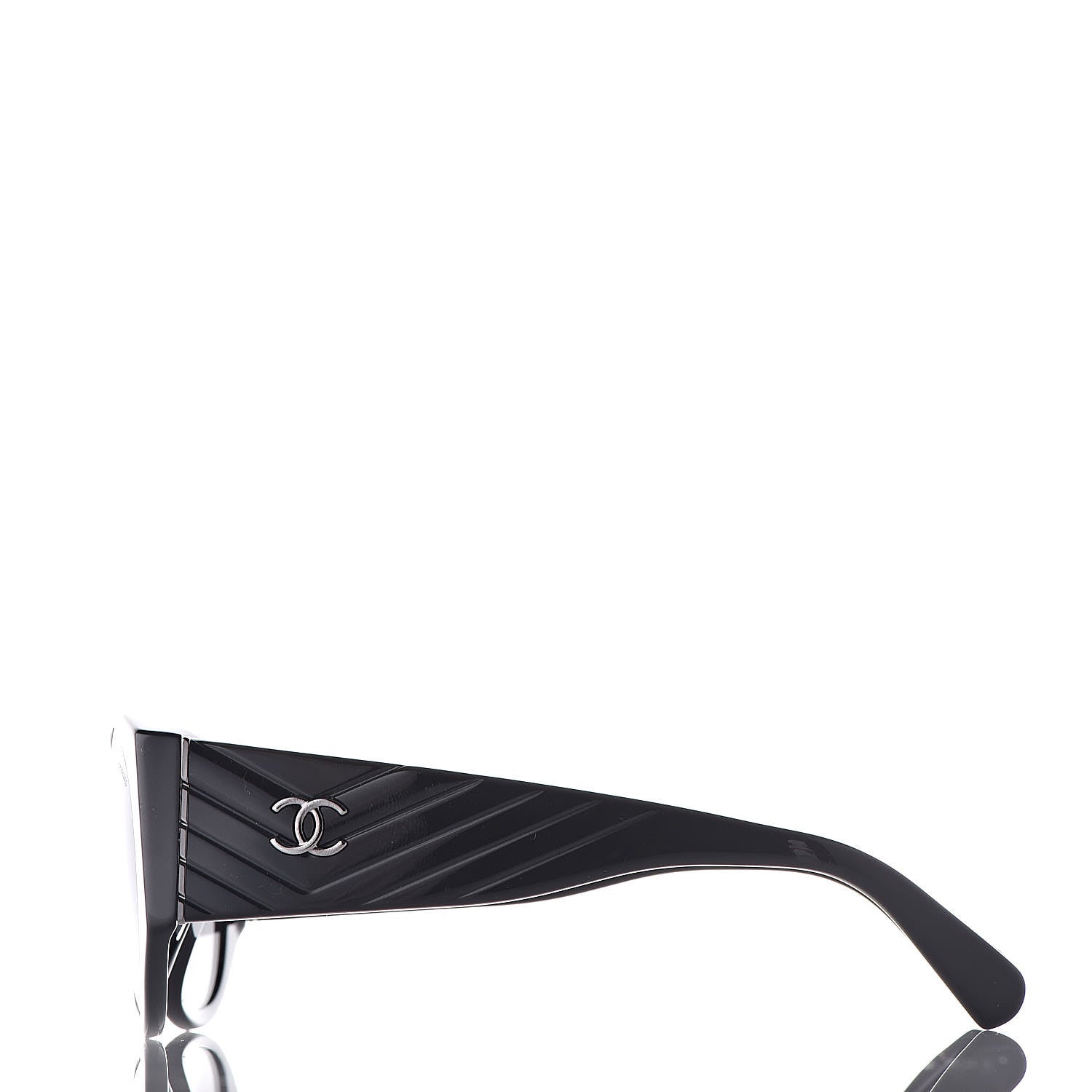 Chanel Oval Sunglasses 5411-A Black 3 of 9