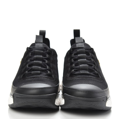 Chanel Velvet Calfskin Mixed Fibers CC Sneakers 37.5 Black 2 of 8
