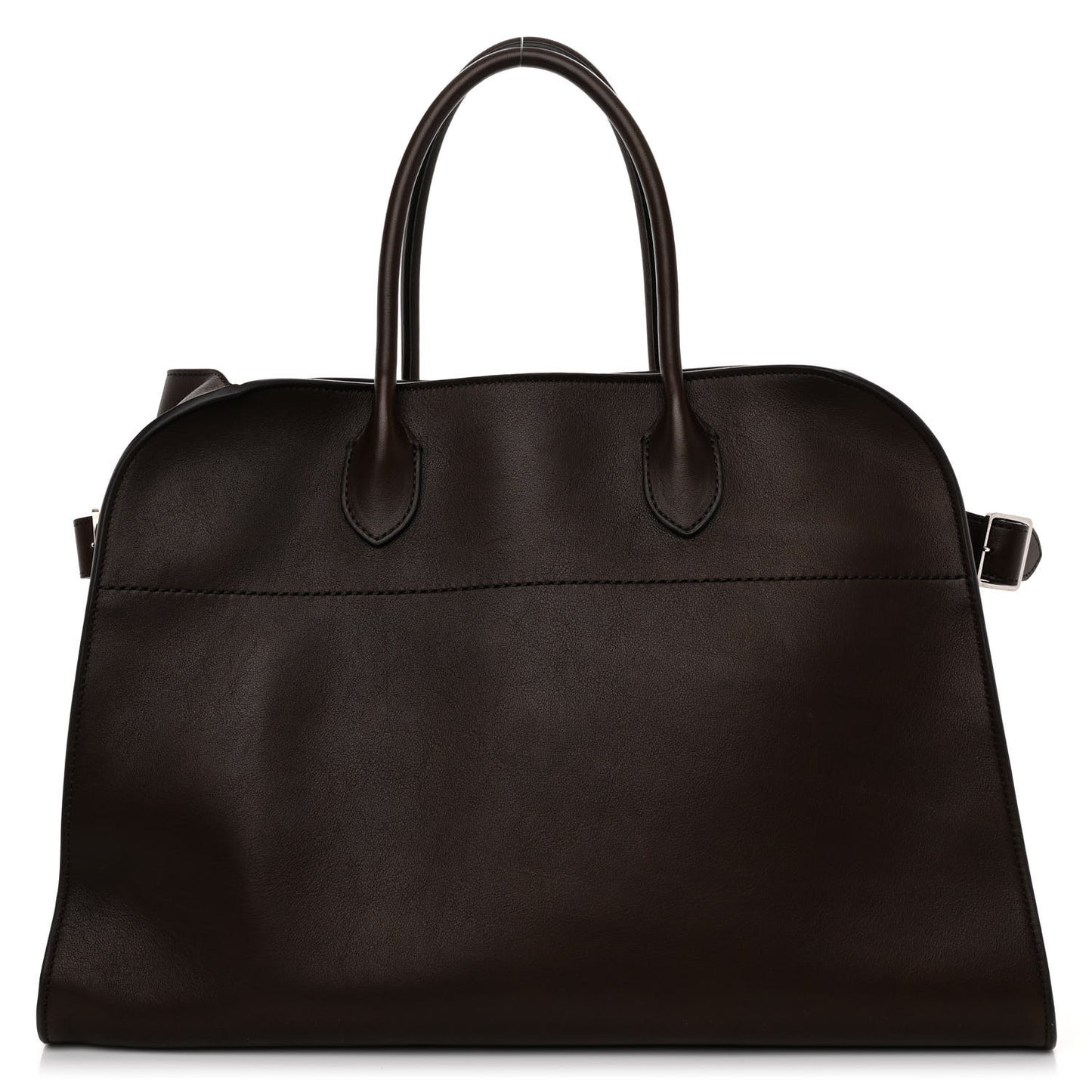 Polished Saddle Calfskin Soft Margaux 15 Deep Brown