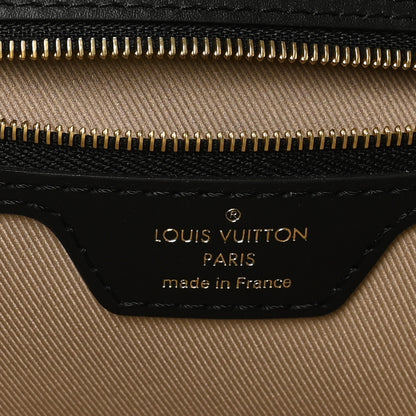 Louis Vuitton Cotton Monogram Embroidered Neverfull MM Beige Black 6 of 9