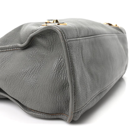 Balenciaga Chevre Gold Metallic Edge Hardware City Gris Acier 9 of 10