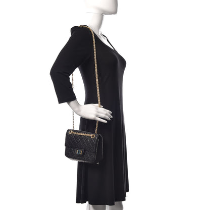 Chanel Aged Calfskin Quilted 2.55 Reissue Mini Flap Black 2 of 11