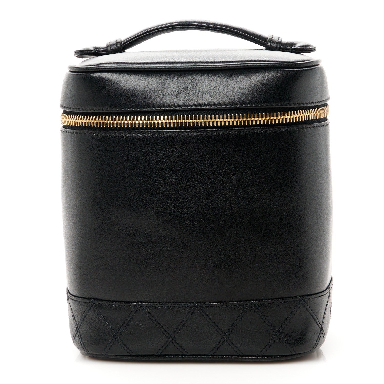 Chanel Calfskin Cosmetic Vanity Bag Black 1 of 9
