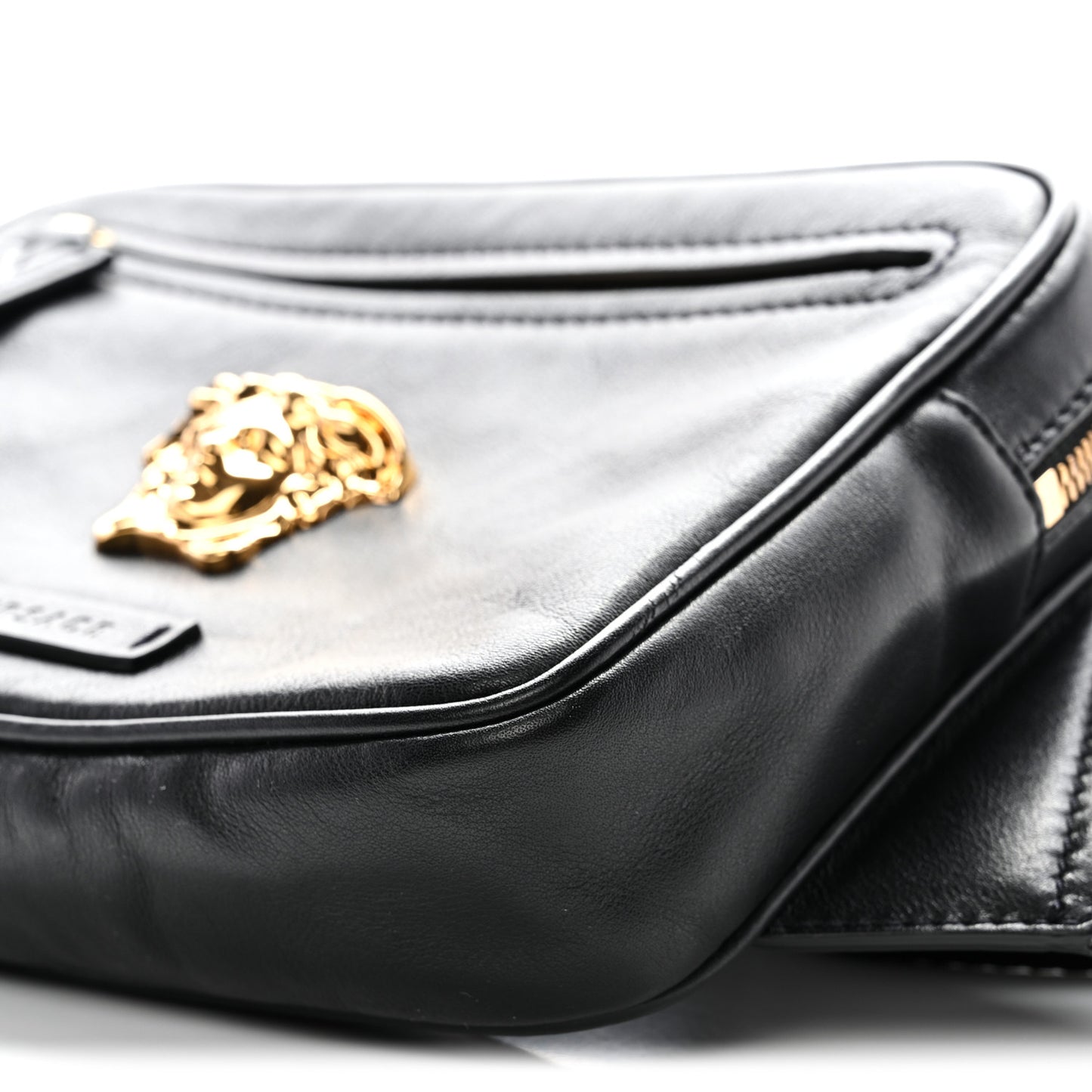 Calfskin La Medusa Belt Bag Black