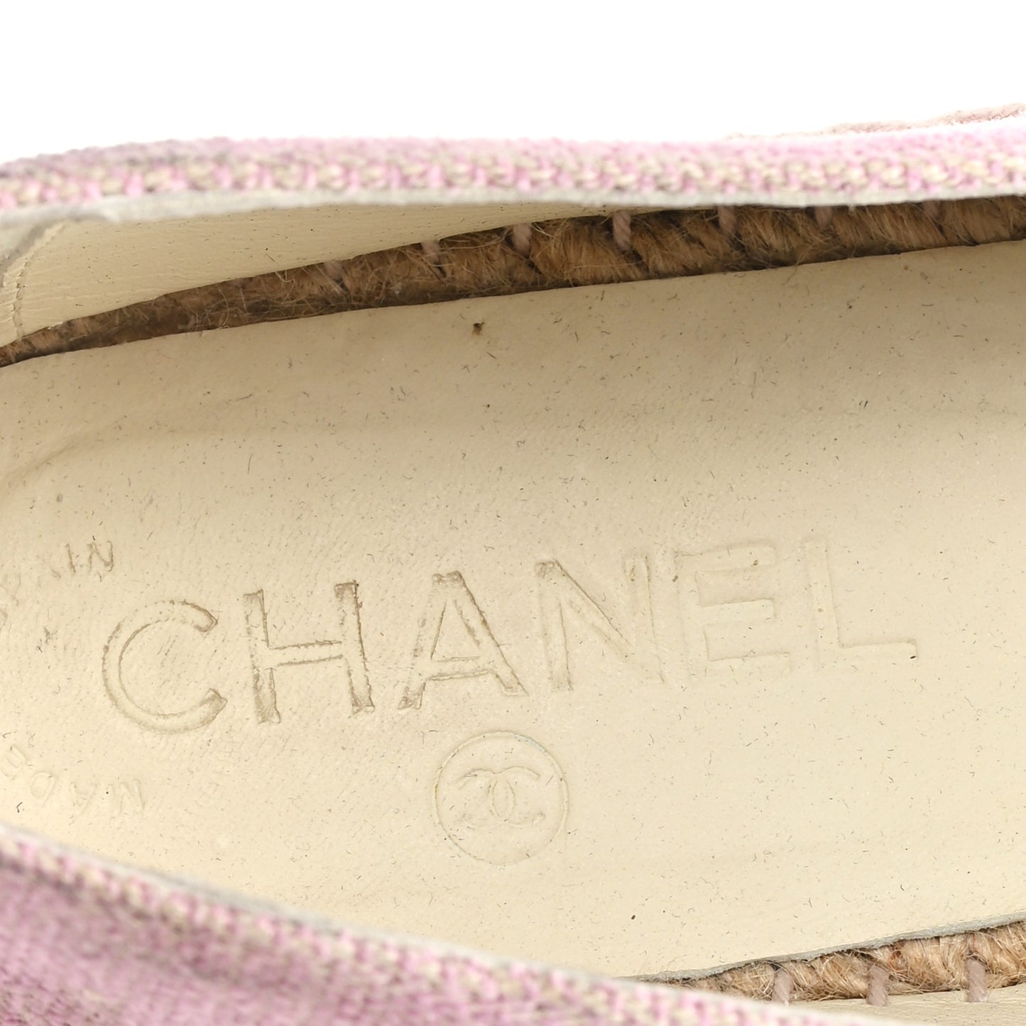Toile Sequin CC Espadrilles 37 Pink Dark Pink