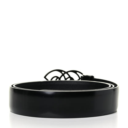Chanel Calfskin Crystal CC Belt 90 36 Black Red 2 of 5