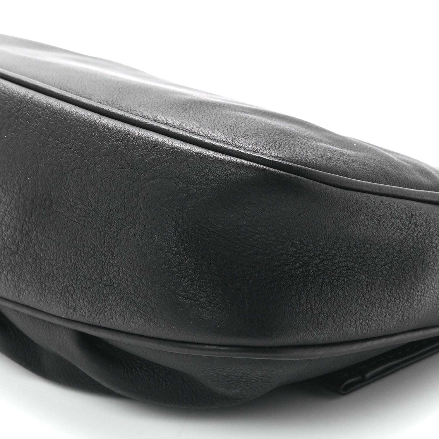 Fendi Vitello Flamingo Enamel Fendista Pouchette Crossbody Black 11 of 11