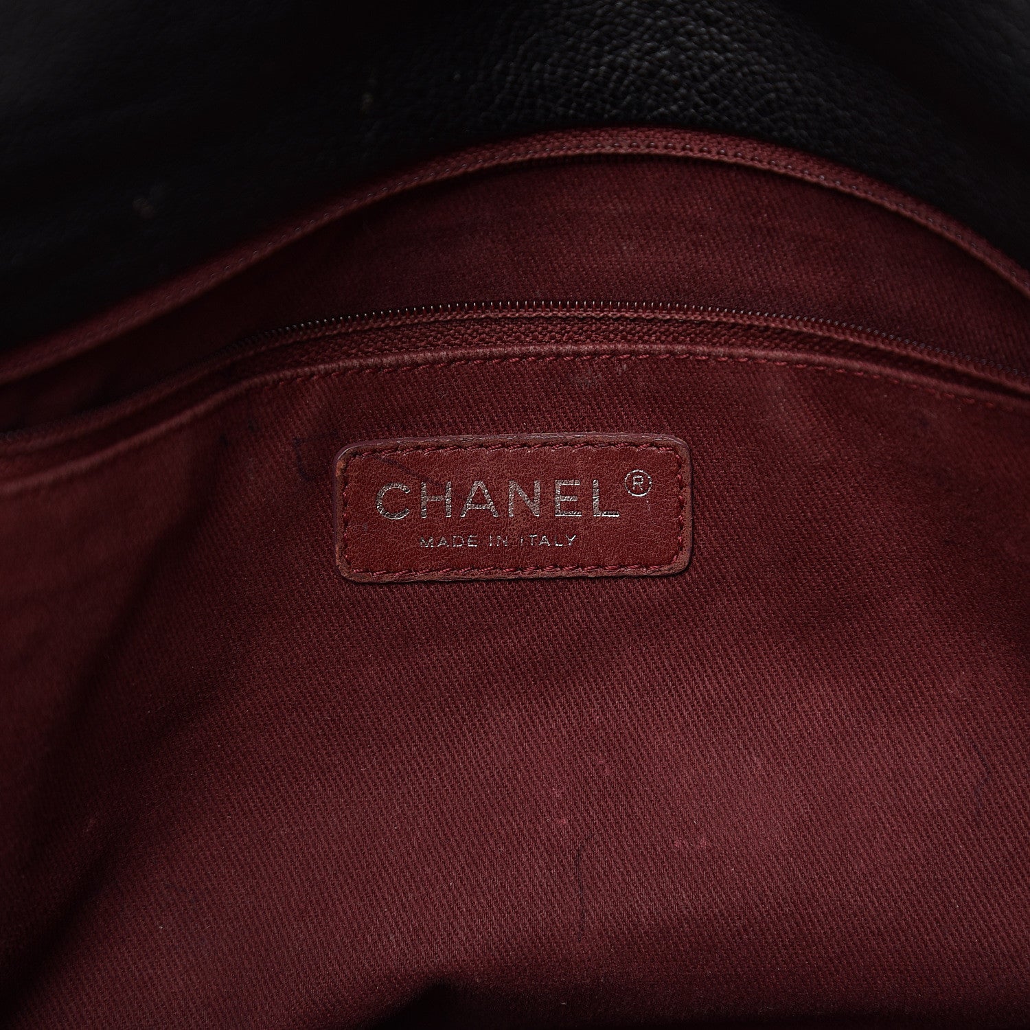 Chanel Calfskin Quilted Expandable Zip Flap Shoulder Bag Black 6 of 17