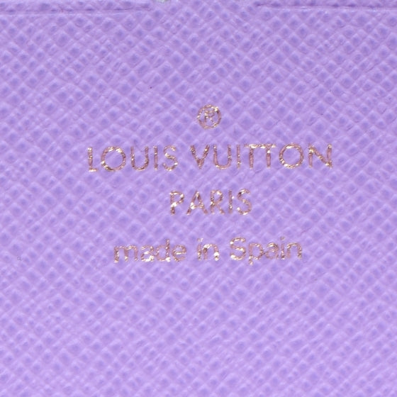 Damier Ebene Illustre Zippy Wallet Violet