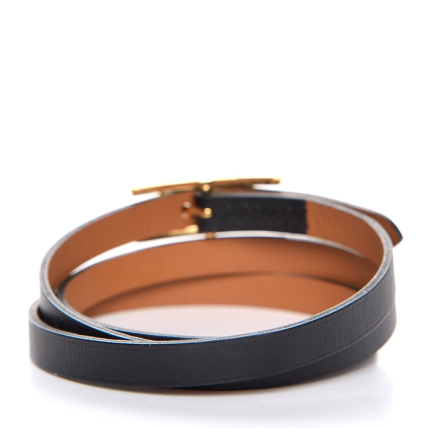 Hermes Chamonix Hapi 3 Triple Tour Wrap Bracelet M Black 3 of 10