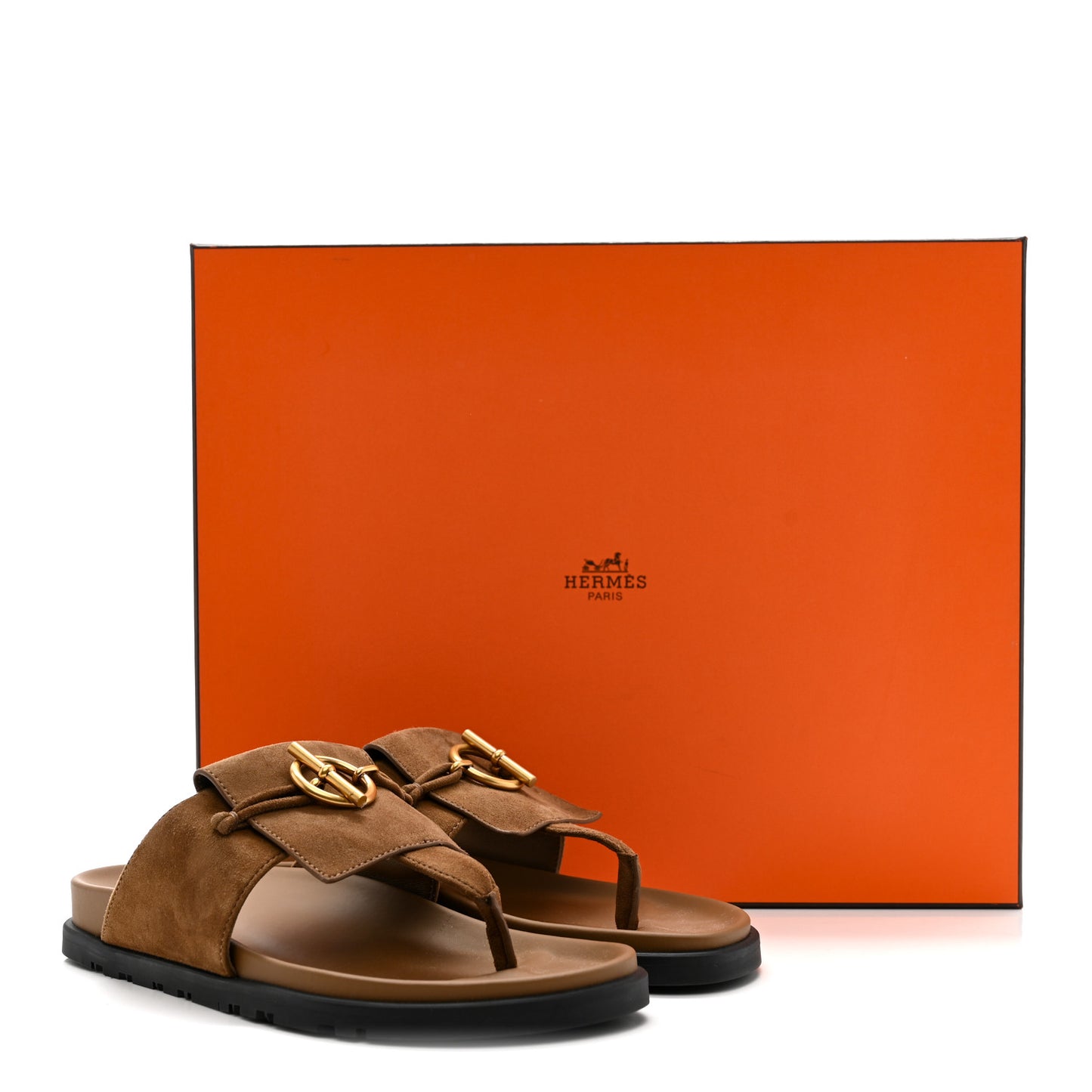 Suede Goatskin Womens Joyce Sandals 37 Brun Fume
