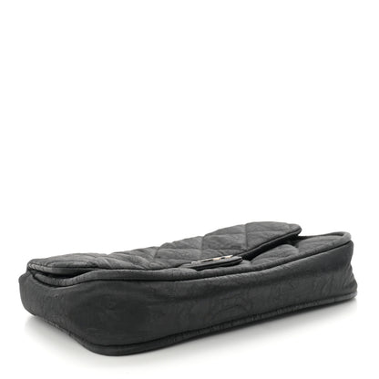 Chanel Coated Canvas Quilted Le Marais Flap Black 4 of 11