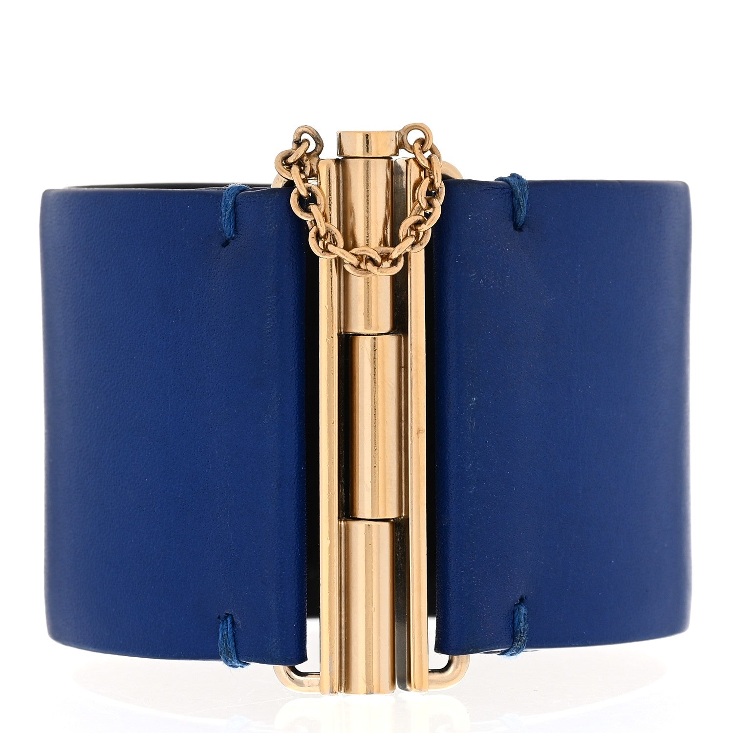 Chanel Calfskin CC Wide Cuff M Blue 3 of 5