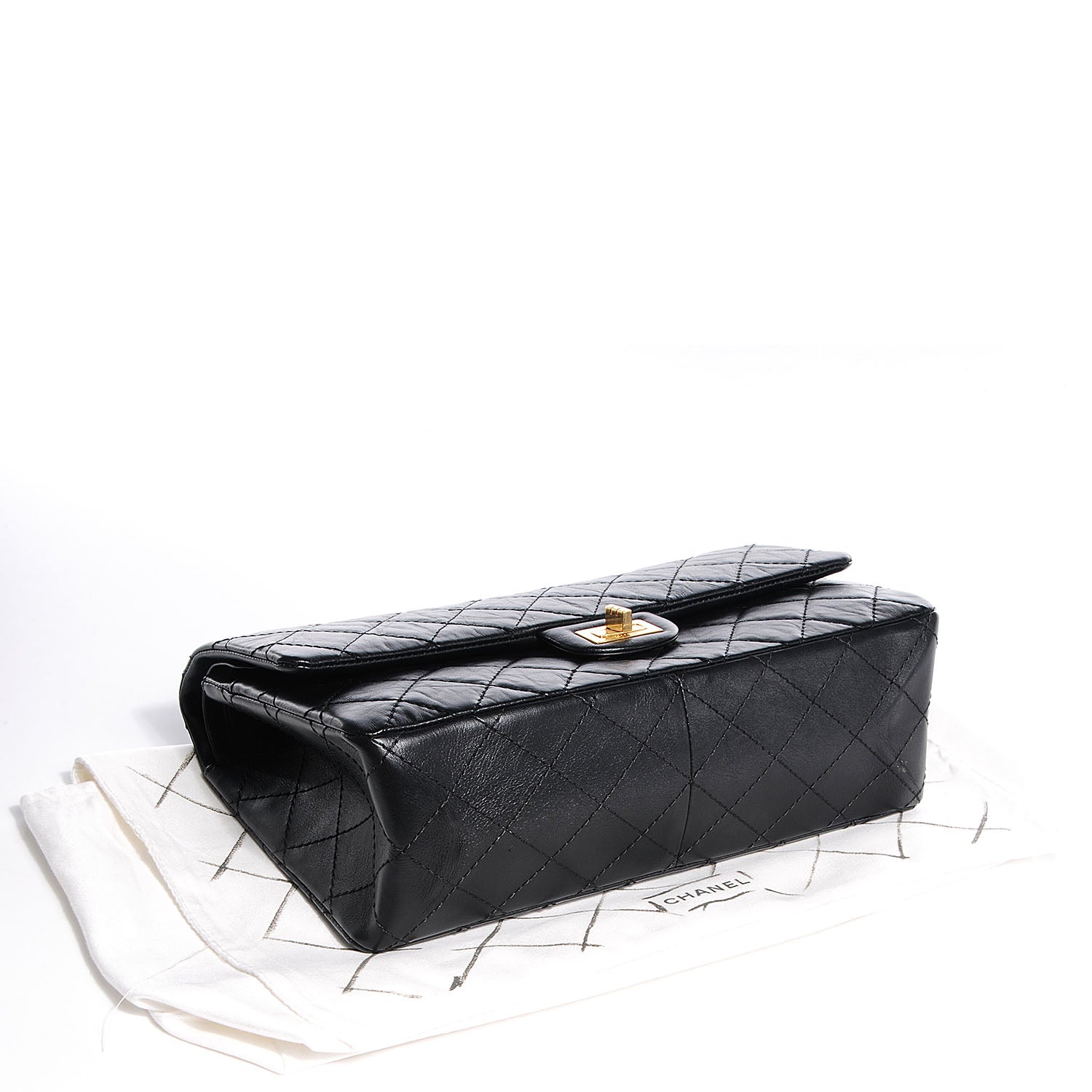 Chanel Aged Calfskin Quilted 2.55 Reissue 226 Flap Black 4 of 9