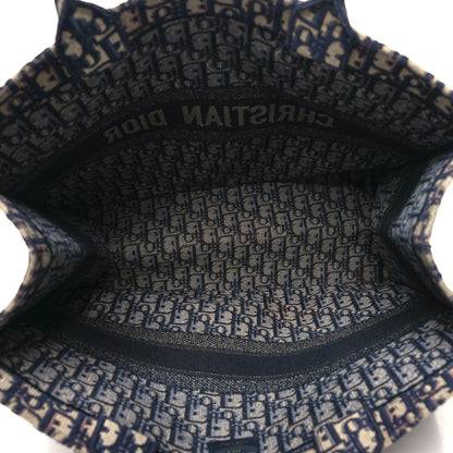 Christian Dior Oblique Large Book Tote Blue Multicolor 5 of 15