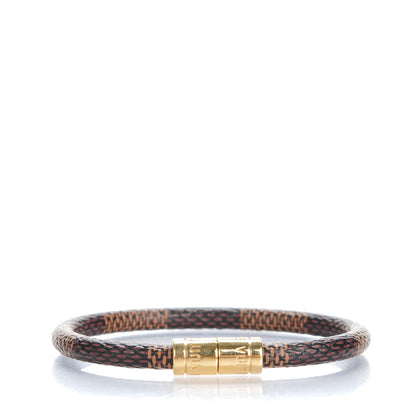 Louis Vuitton Damier Ebene Keep It Bracelet 17 1 of 5