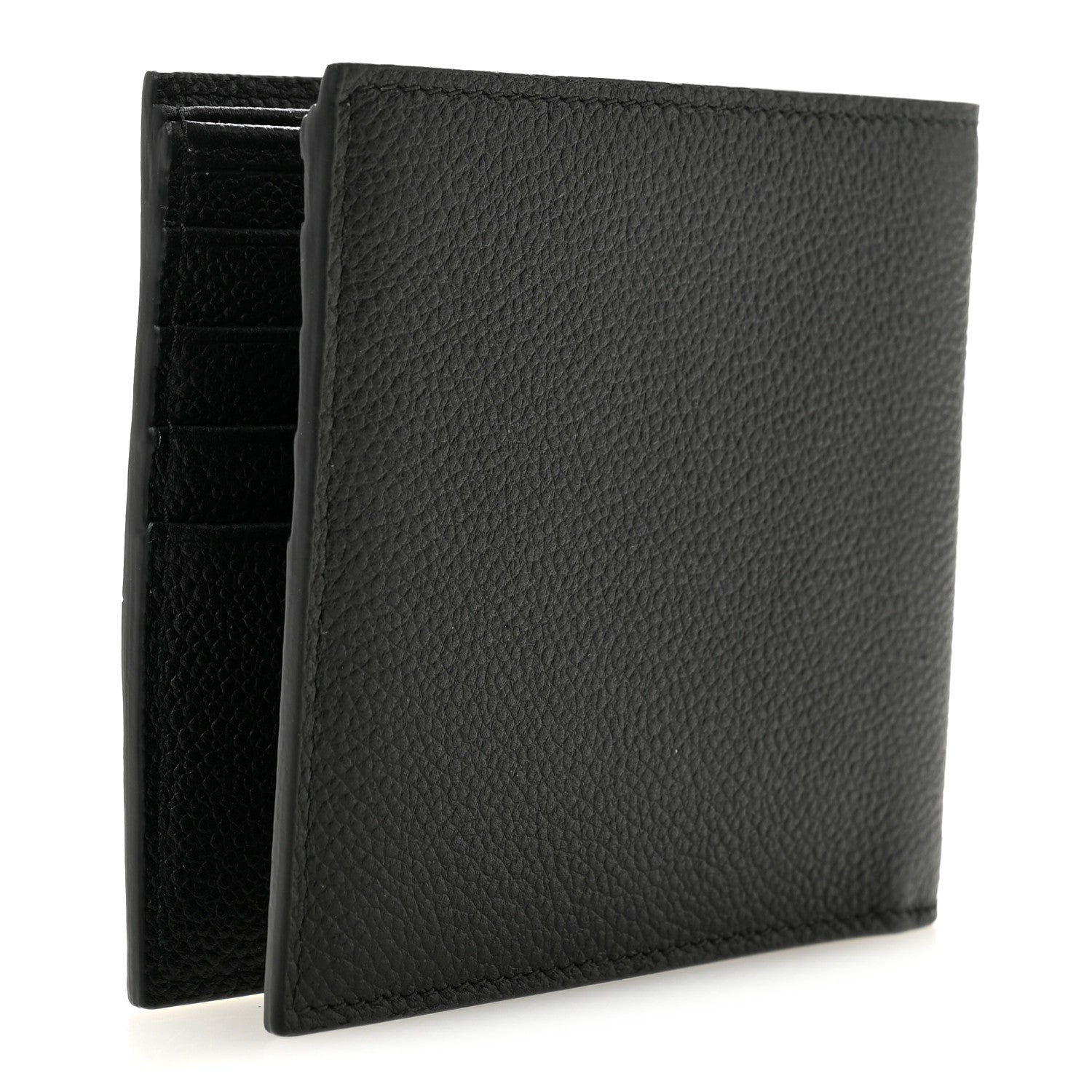 Prada Vitello Micro Grain Bi-Fold Wallet Black 4 of 7