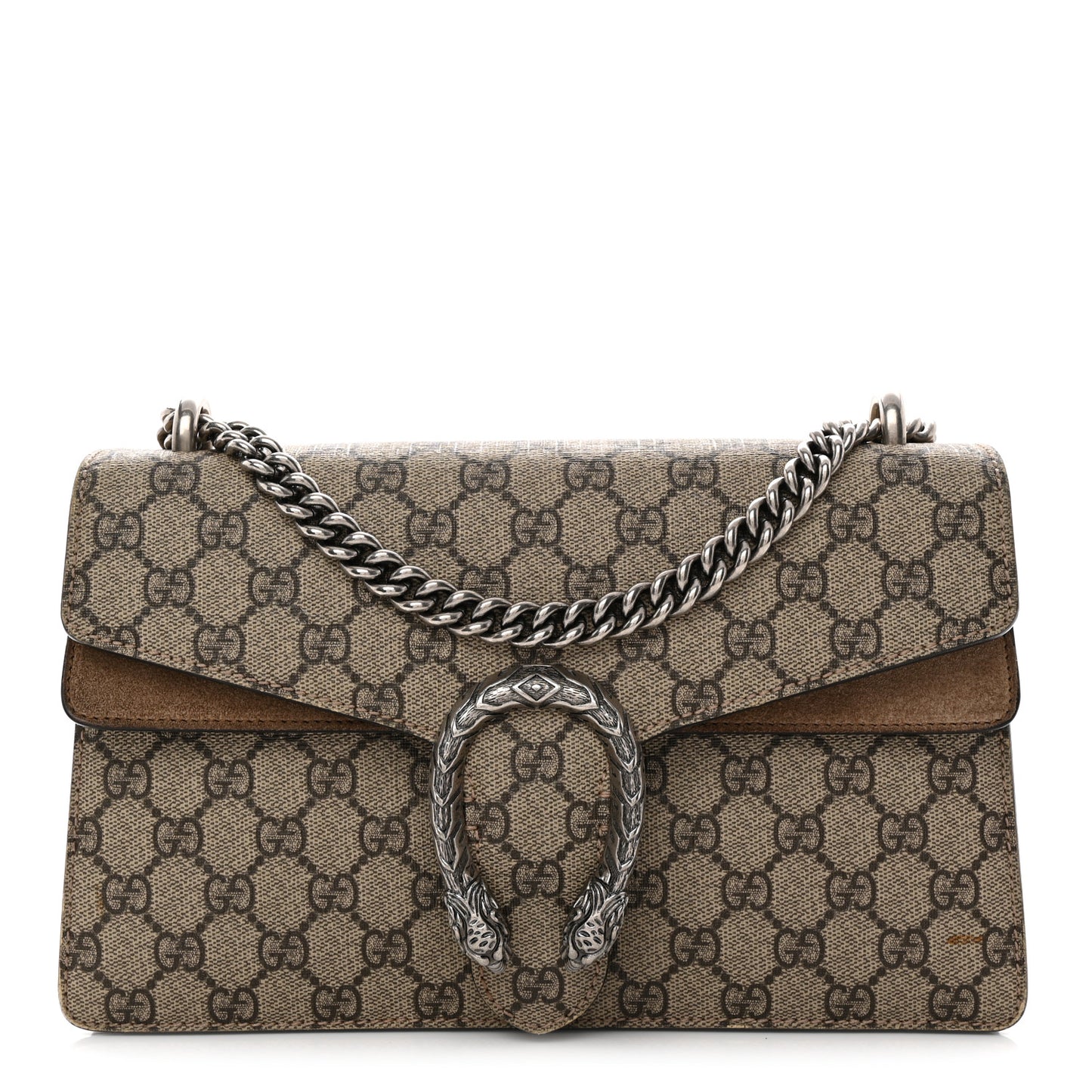 GG Supreme Monogram Small Dionysus Shoulder Bag Taupe