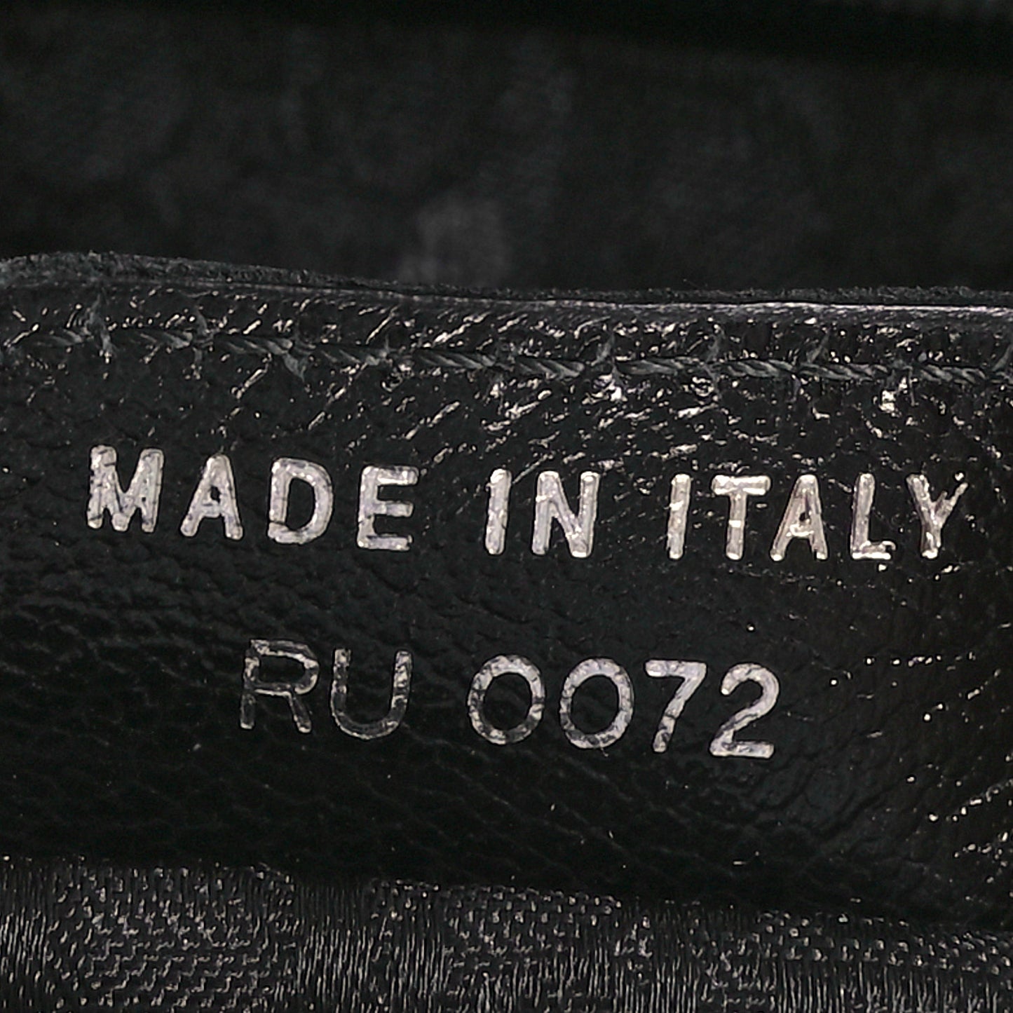 Shiny Goatskin Saddle Bag Black